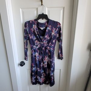 Floral, spring, navy Boden dress.